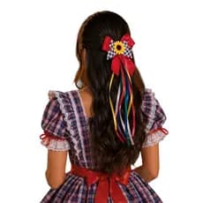 Laço Vermelho Azul  Festa Junina Presilha Arraia Acessório Enfeite De Cabelo Sortidos
