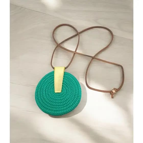 Maxi Colar Longo De Corda Espiral Moda Feminino  40 Cm