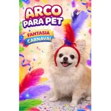 Arco Para Pet com Regulador Fantasia Carnaval
