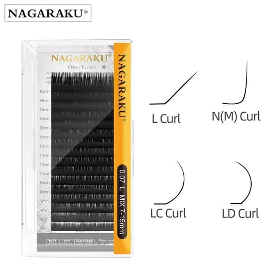 NAGARAKU Clássico Cachos Especiais L N LC LD 7-15mm Comprimento Da Mistura