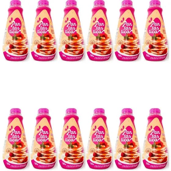 Massa Panqueca Waffles Pantástica Zero Açúcar 300g Kit 12un