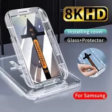 Película de vidro Fácil Instalação Para Samsung Galaxy S25 S24 Ultra S23 S20 S22 S21 Plus Pelicula