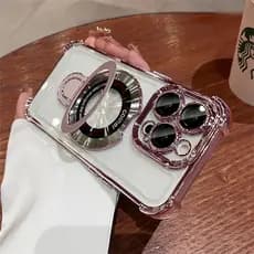 Magnética Carregador Sem Fio Capa Capinha Para iPhone 12 13 14 15 Pro Max mini Plus Fosca Case