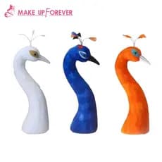 [Shining1] Cabeça De Manequim De Pavão Decoração De Casa Arranjo De Flores Elegante Estatueta Decorativa Versátil Para E