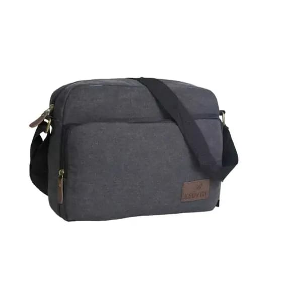 Bolsa Pasta Tiracolo Lona Resistente Unisex