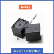Relé de 4 pinos JQC-3FF-S-H 10A 12VDC 24VDC