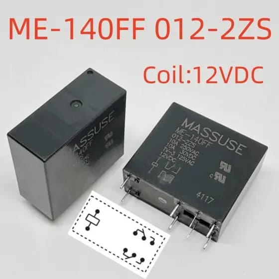 Relé ME-140FF 012-2ZS 8 pinos 10A dois abertos dois fechados