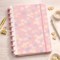 Caderno Inteligente A5 Estampado Ideal para Estudos e Planner 80 Folhas Capa Dura