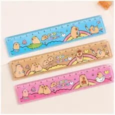 Régua Colorida Capivara Papelaria Fofa Perfeita para Estudos 15cm Linda e Resistente