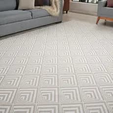 Tapete 3,00 M x 3,00 M Montreal Mesclado Manchado Antiderrapante para Sala, Quarto, Escritório