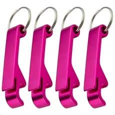 Kit 4 Abridor de Latas Garrafa Chaveiro Brindes Varias Cores