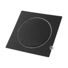 Ralo Click Inteligente Preto Fosco 15X15 Cm Quadrado Inox Banheiro Veda Cheiro