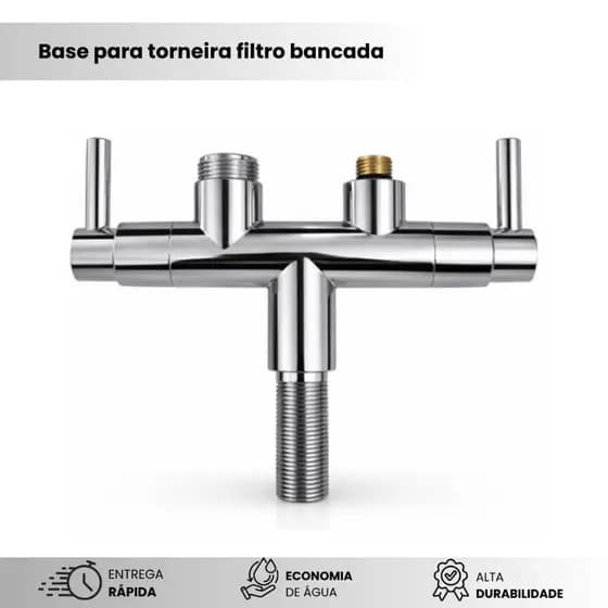 Base Em Abs Para Reposição De Torneira 3/4 Cozinha Bancada