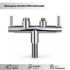 Base Em Abs Para Reposição De Torneira 3/4 Cozinha Bancada