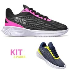 Kit Tênis Masculino Feminino Esportivo Caminhada Treino
