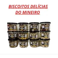 12 Potes de Biscoito amanteigados Mineiro - 400g