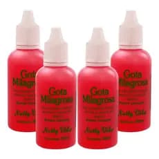 Kit 04 Gota Milagrosa Para Os Pés Combate Rachadura Natty Vida