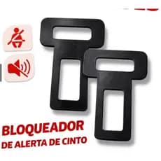 KIT 2/5 Fivela Lingueta Clip Cinto de Segurança Anti Alarme Sonoro Universal Carro