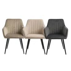 Cadeira Poltrona Decorativa Sala Recepção Base em Metal Magnólia Duoffice Du03