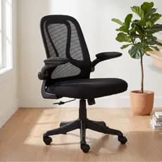 Cadeira Diretor Giratória Mesh Ergonômica Com Braço Articulado Duoffice DU308