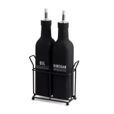 Galheteiro Manhattan 2 Peças Óleo e Vinagre 300ml Com Suporte