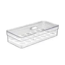 Organizador Porta Ovos 21 Unidades Resistente Com Tampa