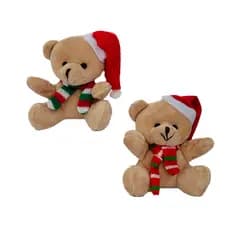 Kit 2 Ursinhos de Natal para Pendurar Em Árvore Enfeite e Decoração Natalina