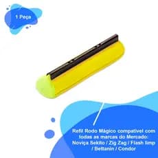 Kit Refil Mop Rodo Mágico Alta Absorção Compativel Diversos MOdelos