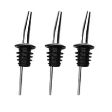 Kit 3 Bicos Dosador Inox Biqueira Bar Bartender Bebidas