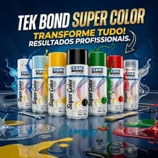 Tinta Spray Aerossol Super Color Tekbond Uso Geral 350ml/250g Cor a Escolher