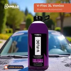Shampoo Concentrado Automotivo Vonixx V-Floc 3 Litros Econômico Brilho Intenso Alta Performance