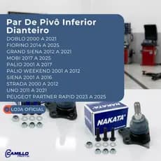 Par Pivô Suspensão Inferior Dianteira Lado Direito Esquerdo Fiat Doblo Fiorino Palio Siena Mobi Nakata