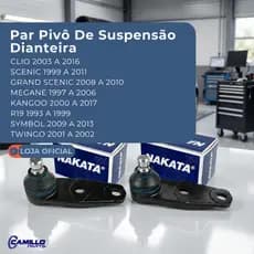 Par Pivô Suspensão Dianteira Direita Esquerda Renault Clio 2003 A 2016 Nakata