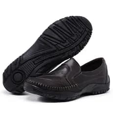 Mocassim Sapato Casual sapatilha Masculina Verão Slip Couro legítimo