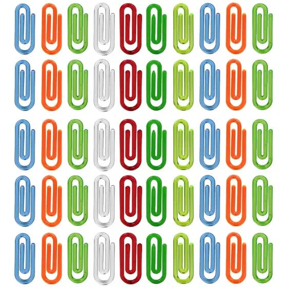 Clips Colorido 2,5cm Plástico Para Escola Escritório Prende Papel Bilhete Lembrete