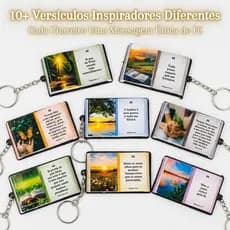 Chaveiro Personalizado Com Frases Religiosas Da Bíblia 10 Unidades