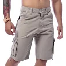 bermuda masculina cargo brim sarja
