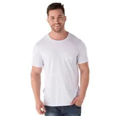 Camiseta Malha Fria Masculina Básica Lisa para Uniformes Loja Mirante