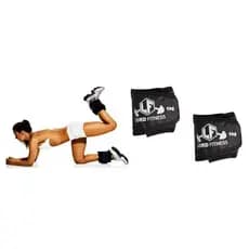 Par Caneleira Tornozeleira Anilha Perna Musculação Peso 1kg - LORD FITNESS / MOB +