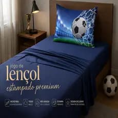 Lençol 3 Peças Percal 200 Fios Estampado Zíper Tecído Micropercal Qualidade Premium