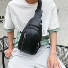 Bolsa masculina mochila transversal bolsa de peito   2021-2#