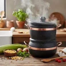 Cuscuzeira Em Pedra Sabão Panela A Vapor Arte Pedra