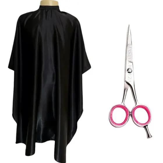 Kit Tesoura De Cabelo Fio Liso Marco Boni E Capa De Corte