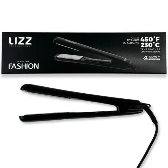 Prancha Alisadora Fashion Lizz 230°c Titanium Bivolt 127/220v