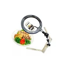 RING LIGHT DE MESA Filme de Cima Mesa Receitas Teclado Desenho Escritas e Artesanatos