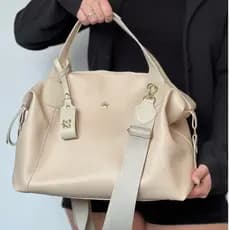 Bolsa Feminina Grande Alça Transversal Trabalho Dia a Dia Forroe Bolso Interno