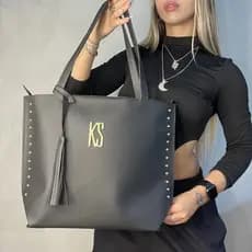 Bolsa Sacola Feminina Tote Grande Alça Ombro Faculdade Trabalho Dia a Dia Porta Notebook
