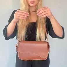 Bolsa Feminina Tiracolo Tampa S Couro Sintético Minimalista