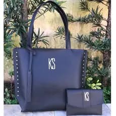 Bolsa Feminina Grande Sacola Tote Porta Documentos Kit Universitário Presente Dia Das Mães
