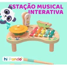 Mesa musical - brinquedo sensorial, congnitivo, coordenação, montessoriano